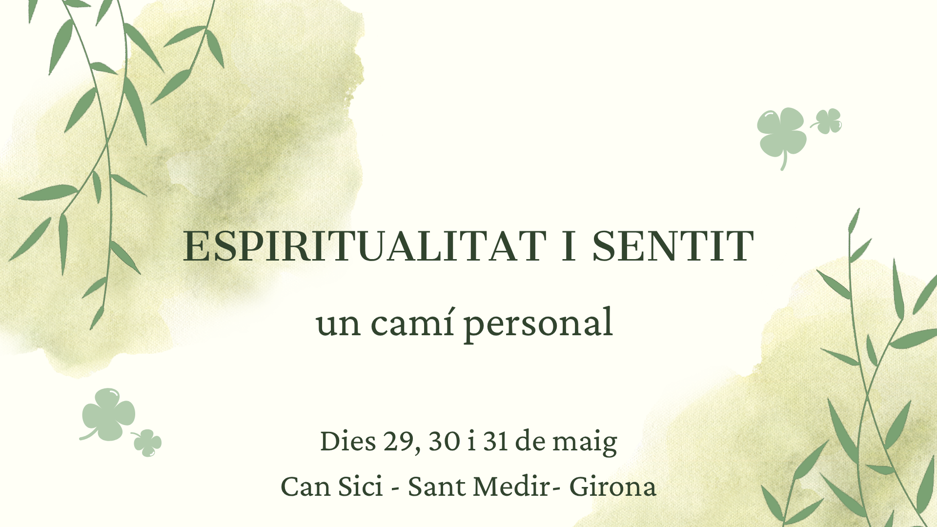 ESPIRITUALITAT I SENTIT- Un camí personal